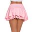 Avidlove Damen Mini Röcke Sommer Solide Faltenrock Spitze Ruffle Plisseerock Kurz Sexy Minirock Basic Gefaltet Rock Elastisch Skater Skirt Rosa L