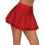 Avidlove Damen Mini Röcke Sommer Solide Faltenrock Spitze Ruffle Plisseerock Kurz Sexy Minirock Basic Gefaltet Rock Elastisch Skater Skirt Rot S