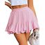 Avidlove Rock Damen Minirock Sexy Faltenrock Kurz Skirt Festival Outfit Rave Kleid Tüllrock Sommer Plisseerock Rosa M