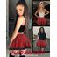 Avidlove Damen Mini Röcke Sommer Solide Faltenrock Spitze Ruffle Plisseerock Kurz Sexy Minirock Basic Gefaltet Rock Elastisch Skater Skirt Rotes Plaid S