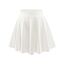 DRESSTELLS Rock Damen Weiß Kurz Skater Rock A-Linie Hohe Taille Minirock Silvesteroutfit Anime Faltenrock Karneval Tennis Rock White M