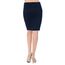 Van Der Rich ® - Kurzer, Enger Rock Gummizug in der Taille - Damen (Marine, L-XL)