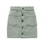 ONLY Damen Cordrock ONLAmazing Mini-Rock mit sichtbarer Knopfleiste 15182080 Lily Pad XS