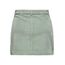 ONLY Damen Cordrock ONLAmazing Mini-Rock mit sichtbarer Knopfleiste 15182080 Lily Pad L