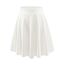 DRESSTELLS Rock Damen Knielang Weiß A-Linie Hohe Taille Midirock Silvesteroutfit Anime Faltenrock Karneval Tennis Rock White-Midi S