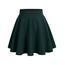 DRESSTELLS Rock Damen Kurz Skater Rock A-Linie Hohe Taille Dunkelgrün Minirock Silvesteroutfit Anime Faltenrock Karneval Tennis Rock Dark Green 2XL