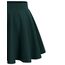 DRESSTELLS Rock Damen Kurz Skater Rock A-Linie Hohe Taille Dunkelgrün Minirock Silvesteroutfit Anime Faltenrock Karneval Tennis Rock Dark Green L