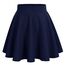 DRESSTELLS Rock Damen A-Linie Hohe Taille Midirock Silvesteroutfit Anime Faltenrock Karneval Tennis Rock Navy-Midi 2XL