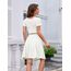 DRESSTELLS Rock Damen Knielang Weiß A-Linie Hohe Taille Midirock Silvesteroutfit Anime Faltenrock Karneval Tennis Rock White-Midi M