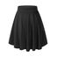 DRESSTELLS Rock Damen Knielang Kurz Skater Rock A-Linie Hohe Taille Minirock Silvesteroutfit Anime Faltenrock Karneval Tennis Rock Black-Midi S