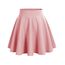 DRESSTELLS Rock Damen Kurz Skater Rock A-Linie Hohe Taille Minirock Silvesteroutfit Anime Faltenrock Karneval Tennis Rock Blush L