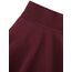 DJT Damen Mädchen Basic Solid Dehnbaren Informell Mini Skater Rock mit Shorts Jujube X-Small