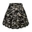 DJT Damen Mädchen Basic Solid Dehnbaren Informell Mini Skater Rock mit Shorts Tarnung X-Small