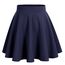 DRESSTELLS Rock Damen Kurz Skater Rock A-Linie Hohe Taille Blau Minirock Silvesteroutfit Anime Faltenrock Karneval Tennis Rock Navy L