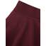 DJT Damen Mädchen Basic Solid Dehnbaren Informell Mini Skater Rock mit Shorts Jujube XX-Large