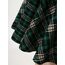 DJT Damen Mädchen Basic Solid Dehnbaren Informell Mini Skater Rock mit Shorts Grün Plaid X-Large