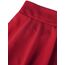 DJT Damen Mädchen Basic Solid Dehnbaren Informell Mini Skater Rock mit Shorts Rot X-Large