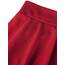 DJT Damen Mädchen Basic Solid Dehnbaren Informell Mini Skater Rock mit Shorts Rot XX-Large