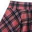 DJT Damen Mädchen Basic Solid Dehnbaren Informell Mini Skater Rock mit Shorts Korallenrosa Kariert XX-Large