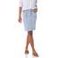 Amazon Essentials Damen Klassischer 5-Taschen-Jeansrock mit Stretchanteil, 60,3cm Länge (Erhältlich in Übergröße), Helle Waschung, 44