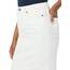 Amazon Essentials Damen Klassischer 5-Taschen-Jeansrock mit Stretchanteil, 60,3cm Länge (Erhältlich in Übergröße), Weiß, 44 Große Größe