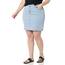 Amazon Essentials Damen Klassischer 5-Taschen-Jeansrock mit Stretchanteil, 60,3cm Länge (Erhältlich in Übergröße), Helle Waschung, 44