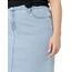 Amazon Essentials Damen Klassischer 5-Taschen-Jeansrock mit Stretchanteil, 60,3cm Länge (Erhältlich in Übergröße), Helle Waschung, 66 Große Größe