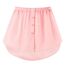 Girstunm Women's Shirt Extender for Women Adjustable Layered Fake Top Lower Sweep Shirt Half Length Mini Skirt for Girls Rosa S