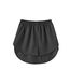 Girstunm Women's Shirt Extender for Women 2Pcs Adjustable Layered Fake Top Lower Sweep Shirt Half Length Mini Skirt for Girls Schwarz S