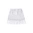 Girstunm Women's Shirt Extender for Women Adjustable Layered Fake Top Lower Sweep Shirt Half Length Mini Skirt for Girls Weiß Lace S