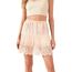 Girstunm Women's Shirt Extender for Women Adjustable Layered Fake Top Lower Sweep Shirt Half Length Mini Skirt for Girls Nude Lace XL