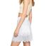 Girstunm Women's Shirt Extender for Women Adjustable Layered Fake Top Lower Sweep Shirt Half Length Mini Skirt for Girls Weiß Lace S