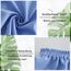 Girstunm Women's Shirt Extender for Women Adjustable Layered Fake Top Lower Sweep Shirt Half Length Mini Skirt for Girls Blau XL