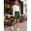 Girstunm Women's Shirt Extender for Women Adjustable Layered Fake Top Lower Sweep Shirt Half Length Mini Skirt for Girls Grün Lace S