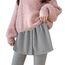 Girstunm Women's Shirt Extender for Women 2Pcs Adjustable Layered Fake Top Lower Sweep Shirt Half Length Mini Skirt for Girls BlackStripe und Weiß 2XL