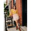 Girstunm Women's Shirt Extender for Women Adjustable Layered Fake Top Lower Sweep Shirt Half Length Mini Skirt for Girls Nude Lace XL