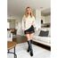 Girstunm Women's Shirt Extender for Women Adjustable Layered Fake Top Lower Sweep Shirt Half Length Mini Skirt for Girls Schwarz Lace XL