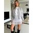 Girstunm Women's Shirt Extender for Women Adjustable Layered Fake Top Lower Sweep Shirt Half Length Mini Skirt for Girls Weiß Lace M