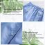Girstunm Women's Shirt Extender for Women 2Pcs Adjustable Layered Fake Top Lower Sweep Shirt Half Length Mini Skirt for Girls Blau und Weiß S