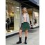 Girstunm Women's Shirt Extender for Women Adjustable Layered Fake Top Lower Sweep Shirt Half Length Mini Skirt for Girls Grün Lace S