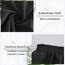 Girstunm Women's Shirt Extender for Women 2Pcs Adjustable Layered Fake Top Lower Sweep Shirt Half Length Mini Skirt for Girls Schwarz L