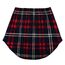 Girstunm Women's Shirt Extender for Women Adjustable Layered Fake Top Lower Sweep Shirt Half Length Mini Skirt for Girls Marineblau Rot Kariert XL