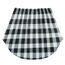 Girstunm Women's Shirt Extender for Women Adjustable Layered Fake Top Lower Sweep Shirt Half Length Mini Skirt for Girls Schwarz Weiß Kariert L