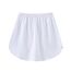 Girstunm Women's Shirt Extender for Women Adjustable Layered Fake Top Lower Sweep Shirt Half Length Mini Skirt for Girls Weiß 3XL