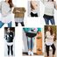 Girstunm Women's Shirt Extender for Women 2Pcs Adjustable Layered Fake Top Lower Sweep Shirt Half Length Mini Skirt for Girls Schwarz und Weiß 3XL
