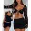 Navneet Minirock Damen Sommerrock Sexy Mini Skirt Y2K Schwarzer Rock Kurz Party Festival Röcke Schwarz XS