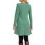 NARRAME Pullover-Kleider für Damen, Winter, langärmelig, Kausale Knöpfe, seitliches Pulloverkleid mit Taschen, XX-Large, Grün