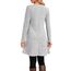 NARRAME Pulloverkleid für Damen, Frühling, Herbst, Lange Ärmel, lässige Knöpfe, seitliche Damenkleider mit Taschen, groß, Hellgrau