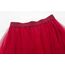 Damen Rock Tüll Unregelmäßig Unterrock Lagenrock Ballett Tutu Abschlussball Party Faltenkleid A-Linie Midirock High Waisted Rock (Rot, Einheitsgröße)