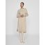 Vila Damen Viril Crew Neck L/S Midi Dress - Noos Kleid, Natural Melange, S EU